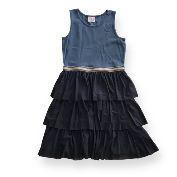 Hanna Andersson swish sparkle dress with tulle tiers - Picture 1 of 8